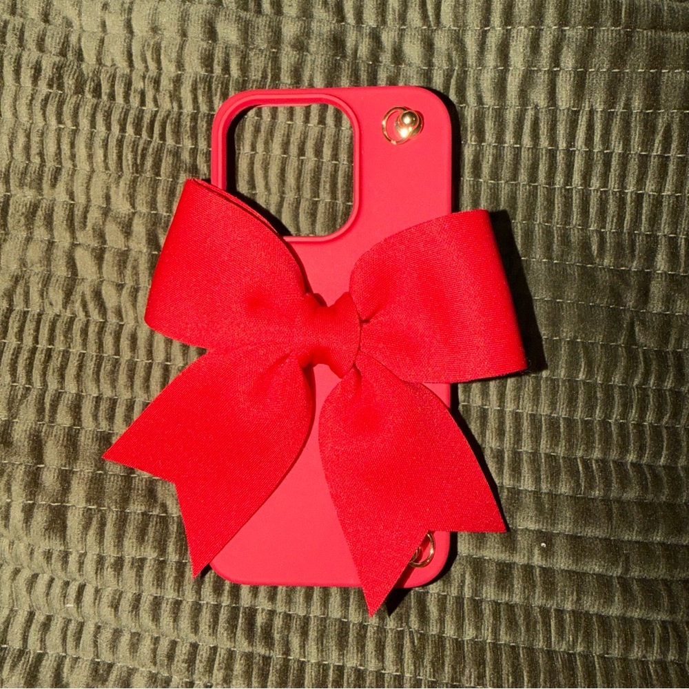 Red Bow Phone Case iPhone 15 pro